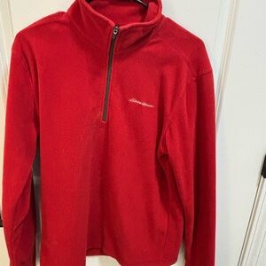 Eddie Bauer Vibrant Red Fleece Jacket